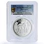 Nicaragua 10 cordobas Jaguar Cat Wildlife Fauna PR 70 PCGS silver coin 2020