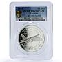 Ukraine 10 hryvnias AN 140 Antonov Aviation Planes PR 69 PCGS silver coin 2004