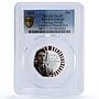 Solomon Islands 50 cents Orwell Literature PL 69 PCGS silvered iron coin 2025