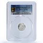 South Africa 2 1/2 cents Eagles Birds Prey Fauna PR 69 PCGS silver coin 2003