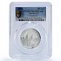Moldova 50 lei Varzaresti Monastery Church Religion PR 69 PCGS silver coin 2000