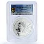 Ukraine 10 hryvnias Larix Polonica Polish Larch PR 69 PCGS silver coin 2001