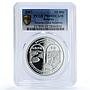 Belarus 20 roubles China Diplomatic Relations PR 69 PCGS silver coin 2007