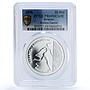 Belarus 20 roubles Gymnast Ribbon Dancer Olympics PR 69 PCGS silver coin 1996