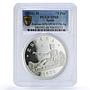 Spain Provisional 5 Pesetas Restrike 1870 SP 68 PCGS silver token 2020