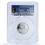 Spain Provisional 50 Centimos Restrike 1869 SP 69 PCGS silver token 2020