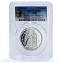 Spain Republic 1 Peseta Restrike 1933 SP 69 PCGS silver token 2020