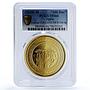 Spain Joanna Charles I 100 Ducats Restrike 1528 MS 66 PCGS Ag token 2020