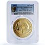 Honduras 10 lempiras Pattern Gilt Alloy X#1b.1 PR 68 PCGS AE RE coin 1995