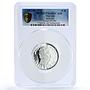 Sharjah 10 riyals Simon Bolivar KM-5 History PR 68 PCGS silver coin 1970