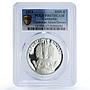Cambodia 5000 riels Apsara Dancers Khmer KM-61 PR 67 PCGS silver coin 1974