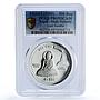 Nepal 500 rupees Lord Buddha Buddhism Religion PR 69 PCGS silver coin 1995