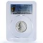 Macedonia 100 denari Petkov Misirikov KM-Pn8 Trial SP 67 PCGS silver coin 2003