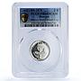 Sharjah 2 riyals Football World Cup Mexico KM-3 PR 64 PCGS silver coin 1970