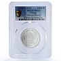 Nepal 1000 rupees National Museum Jubilee KM-1210 MS 63 PCGS silver coin 2013
