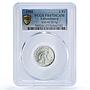 Luxembourg 1 franc Jean Steelworker KM-46.2a PR 67 PCGS silver coin 1980
