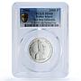 Easter Island 2000 pesos Ship Esmeralda X#8 Clipper MS 68 PCGS silver coin 2006