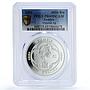 Zambia 4000 kwacha Queen Victoria History Politics PR 69 PCGS silver coin 2001