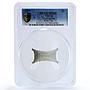 Cyprus 2 pounds Third Millennium KM-73a MS 69 PCGS silver coin 2000