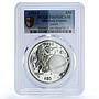 Marshall Isl. 50 dollars Saturn Solar System Space PR 69 PCGS silver coin 1994