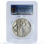 South Africa 2 rand Vultures Birds Prey Fauna PR 69 PCGS silver coin 2005
