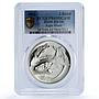 South Africa 2 rand Southern Right Whale Marine Fauna PR69 PCGS silver coin 2002