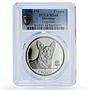 Gibraltar 1 crown Corgi Man Best Friends Dog MS 68 PCGS CuNi coin 1991