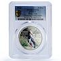 Ukraine 5 hryvnias Black Stork Chornobyl Reserve Bird Fauna MS 70 PCGS coin 2024