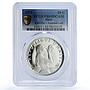Haiti 50 gourdes Woman on the Beach Fineness Left PR 69 PCGS silver coin 1973