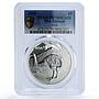 New Zealand 5 dollars Moa Annual Wildlife Bird Fauna PR 70 PCGS silver coin 2018