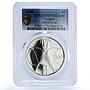 Cyprus 1 pound Seoul Summer Olympic Games KM-64a PR 70 PCGS silver coin 1988