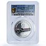 Nicaragua 60 cordobas Central Bank KM-135a Building PR 70 PCGS silver coin 2020