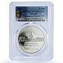 Kuwait 5 dinars Liberation X#5 Anniversary Buildings PR 70 PCGS silver coin 1991