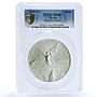 Mexico 5 onzas Libertad Angel of Independence KM-615 MS 66 PCGS silver coin 1999
