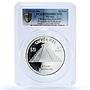 Mexico 20 pesos Pyramid Kukulcan Chichen Itza KM-945 PR 69 PCGS silver coin 2012