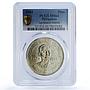 Philippines 1 peso Apolinario Mabini KM-194 Politics MS 64 PCGS silver coin 1964