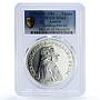 Austria Salzburg 1 thaler Colloredo 1790 Restrike MS 69 PCGS silver coin 1982