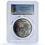 Spain Hierro Island Canary Islas Collection MS 66 PCGS silver medal 1977