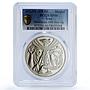 Iraq Baath Revolution Hussein Anniversary History SP 66 PCGS silver medal 1978