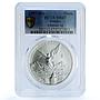 Mexico 1 onza Libertad Angel of Independence KM-613 MS 67 PCGS silver coin 1997