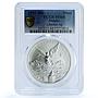 Mexico 1 onza Libertad Angel of Independence KM-613 MS 68 PCGS silver coin 1997