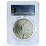 Mexico 1 onza Libertad Angel of Independence KM-613 MS 67 PCGS silver coin 1999