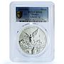 Mexico 1 onza Libertad Angel of Independence KM-639 MS 66 PCGS silver coin 2003
