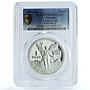 Mexico 1 onza Libertad Angel of Independence KM-494.3 PR69 PCGS silver coin 1991