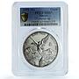 Mexico 1 onza Libertad Angel of Independence KM-613 MS 67 PCGS silver coin 1998