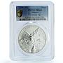 Mexico 1 onza Libertad Angel of Independence KM-613 MS 66 PCGS silver coin 1996