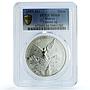 Mexico 1 onza Libertad Angel of Independence KM-613 MS 68 PCGS silver coin 1999
