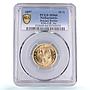Netherlands 10 gulden Wilhelmina Beaded Border KM-118 MS 66 PCGS gold coin 1897