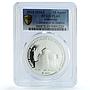 Abkhazia 10 apsar St. Andrew Cathedral Pitsunda PL 69 PCGS silver coin 2010