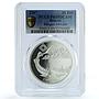 Belarus 20 roubles Sturgeon KM-169 Fish Fauna PR 69 PCGS silver coin 2007